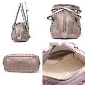 Gucci Purple Boston Bag Pink Twins ssima Metallic GG
